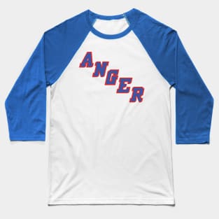 NY Anger White Baseball T-Shirt